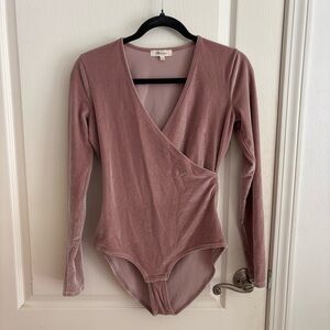 Madewell velvet bodysuit